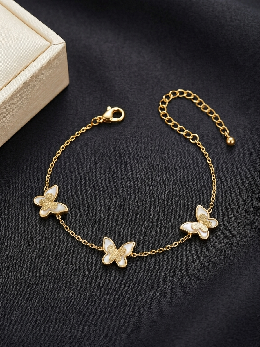 Glitter Butterfly Charm Bracelet Buy 1 Get 1 Free